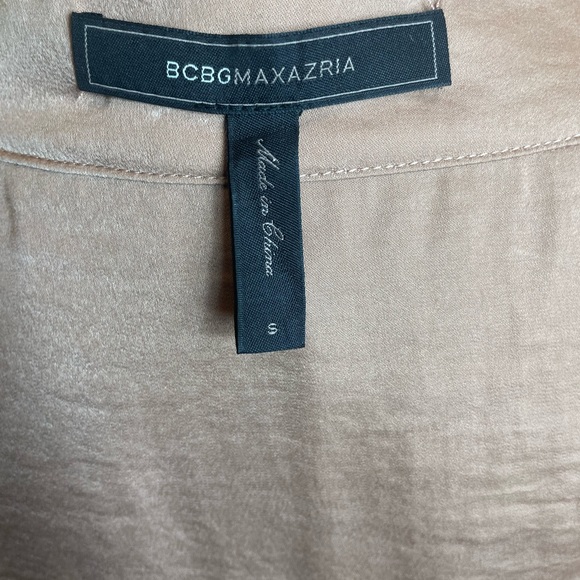 Button-down Silky Camel Blouse - Picture 6 of 9